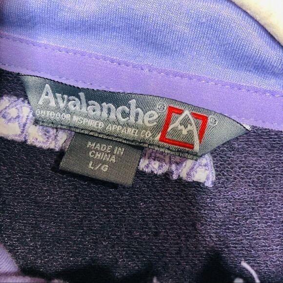 Avalanche Purple Heathered Pullover Snap Jacket - Picture 5 of 14